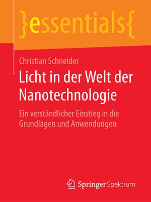 cover image of Licht in der Welt der Nanotechnologie